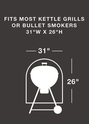 True Guard Kettle/Smoker Style 600 Denier Rip Stop Grill Cover [100538851]
