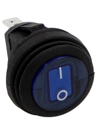 HEISE Rocker Switch - Illuminated Blue Round - 5-Pack [HE-BRS]