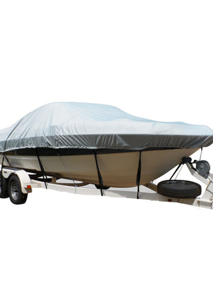 Carver Flex-Fit PRO Polyester Size 2 Boat Cover f/V-Hull Runabout or Tri-Hull Boats I/O or O/B - Grey [79002]