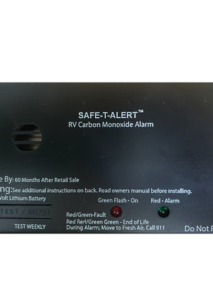 Safe-T-Alert SA-340 Black RV/Marine Battery Powered CO Detector - Rectangle [SA-340-BL]