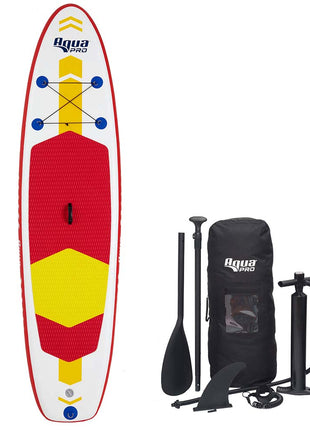Aqua Leisure 10 Inflatable Stand-Up Paddleboard Drop Stitch w/Oversized Backpack f/Board  Accessories [APR20925]