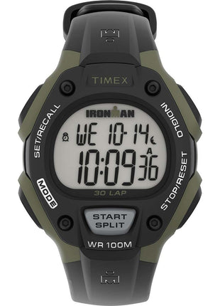 Timex IRONMAN Mens 30-Lap - Black/Green [TW5M44500]