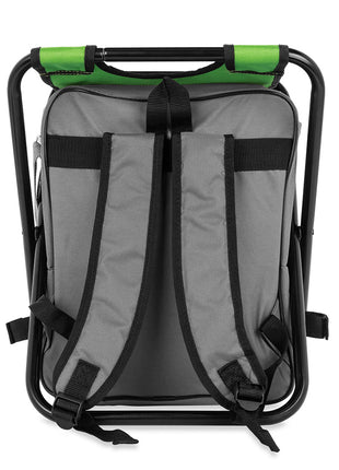 Camco Camping Stool Backpack Cooler - Green [51909]