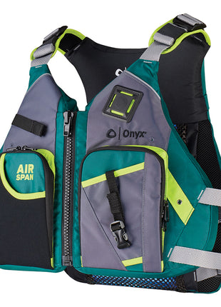 Onyx Airspan Angler Life Jacket - M/L - Green [123200-400-040-23]